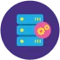 Icon of servers representing data connectivity for Experience Cloud