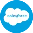 Salesforce logo on light blue circular background